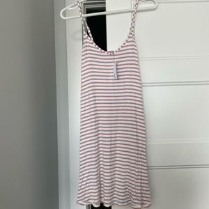 Striped spaghetti strap dress